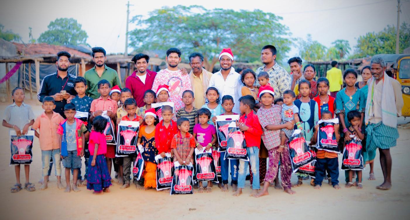 Clothing distribution to children